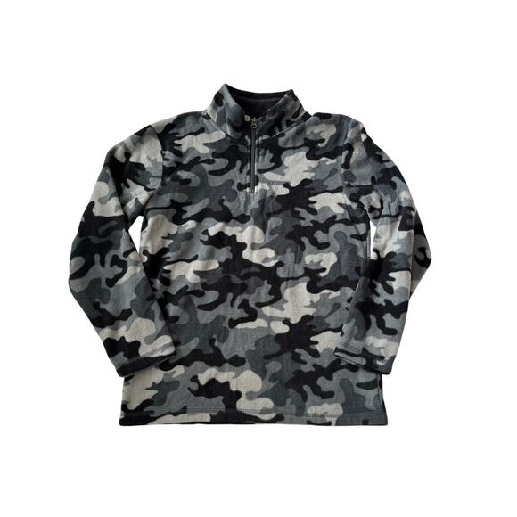 Kids camouflage fleece 3/4 zip  sweatshirt - Picture 5 of 5